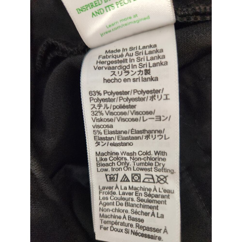 NWT J. Crew Refined Pintuck Pant Professional Classic Black 4 - Picture 10 of 12